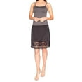 thumbnail image 3 of Sunisery Women Knee Length Underskirt Double Lace Skirt Extender Half Slip, 3 of 5