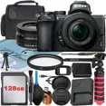 thumbnail image 1 of Nikon Z50 Mirrorless Camera with NIKKOR Z DX 16-50mm VR Zoom Lens + 128GB Memory Card + Case + UV Filter + ZeeTech Accessory Bundle, 1 of 9