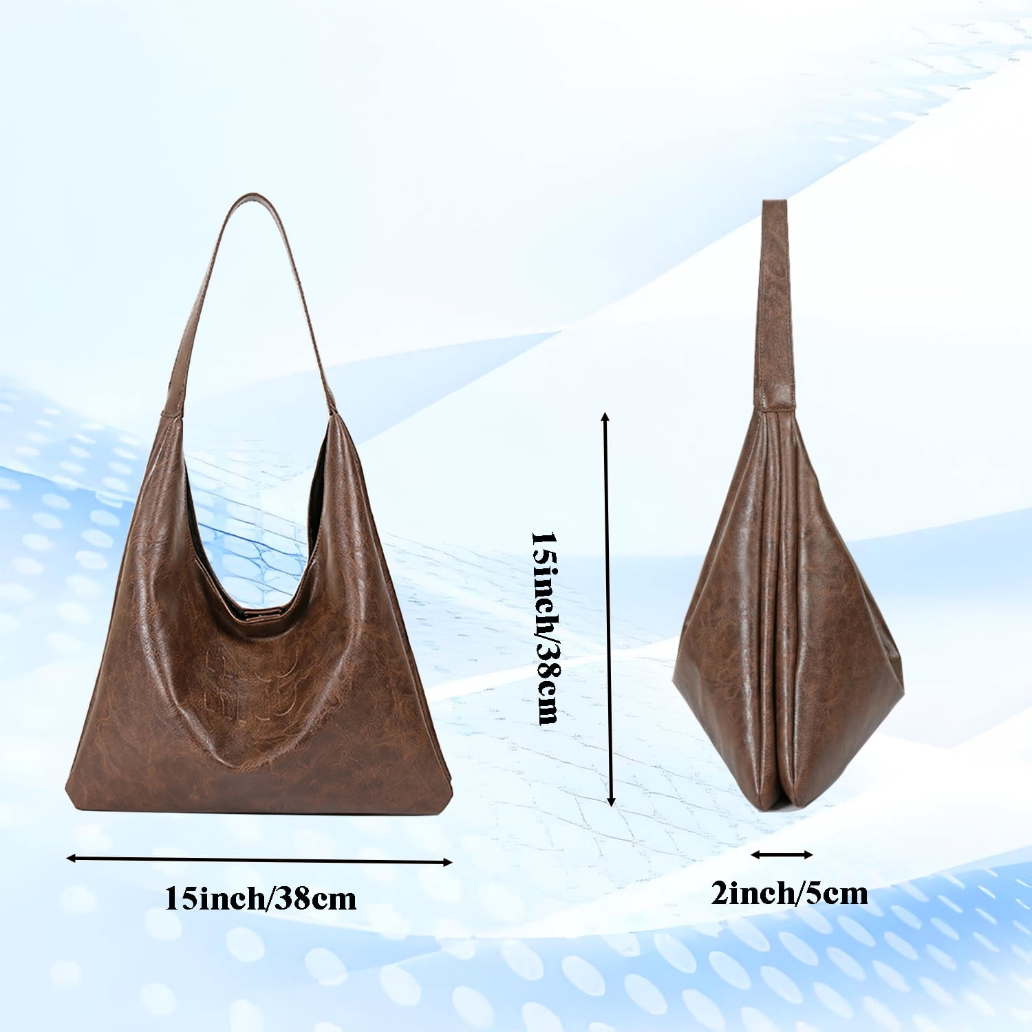 Hxusin Tote Bags And Slouh Bag,Leahter Shoulder Bag for Women,Leather Hobo Bags,Womens Slouch Bag Purses