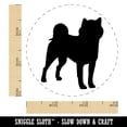 thumbnail image 2 of Shiba Inu Dog Solid Self-Inking Rubber Stamp Ink Stamper - Red Ink - Small 3/4 Inch, 2 of 7