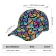 thumbnail image 2 of Sikiie Colored Glass1 Unisex Vintage Washed Unstructured Baseball Cap Soft Cap Adjustable Unisex Baseball Hat Dad Hat, 2 of 6