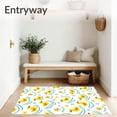 thumbnail image 3 of ODIKA 5'x7' Machine Washable Non-Slip Area Rug, Whimsical Farm Waterfowl Shower Ensemble Bathing Accessories Kit High Traffic Rug, Yellow, 722077, 3 of 5