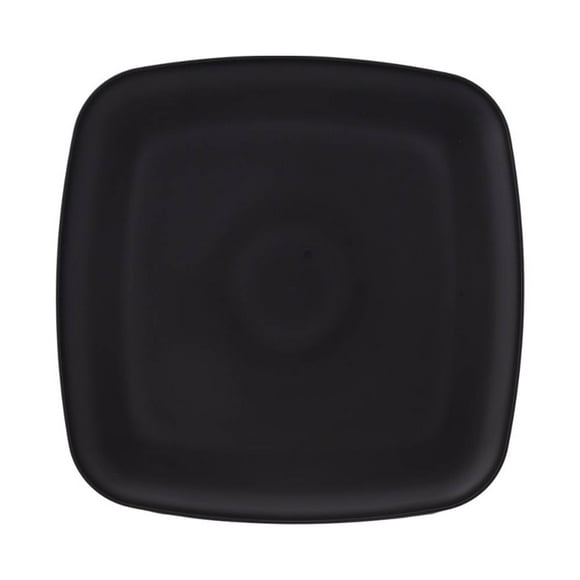 Plato Mainstays Cuadrado de Plástico 27 cm Negro