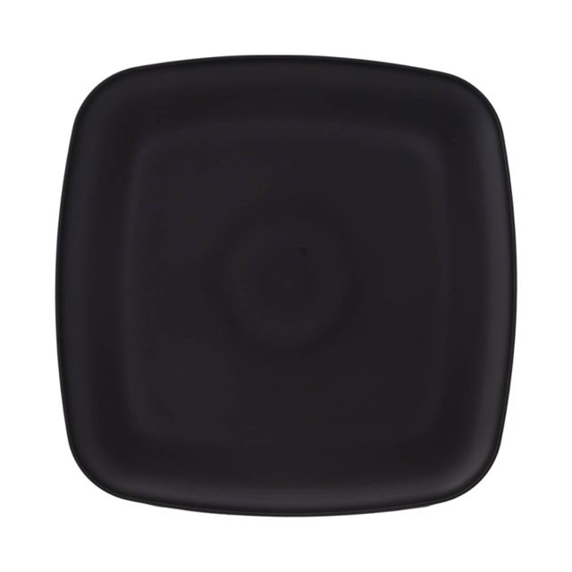 Plato Mainstays Cuadrado de Plástico 27 cm Negro