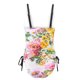 thumbnail image 5 of Tops de Bikini para las Mujeres Patrón Multicolor Impresión Trasera Recorte Sling Traje de Baño, Traje de Baño de Pieza Modesta, 5 of 6