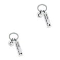 thumbnail image 3 of facefd 1/2/3/5 Drive Safe Keychain Initials Lettering Men Women Boyfriend Husband Key Chain C 2PCS, 3 of 6