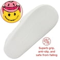 thumbnail image 4 of BERANMEY Cute Smile Face Slippers for Women Perfect Soft Plush Comfy Warm Slip-On Happy Face Slippers fo Women Indoor fluffy Smile House Slippers for Women and Men Non-slip Fuzzy Flat Slides, 4 of 9