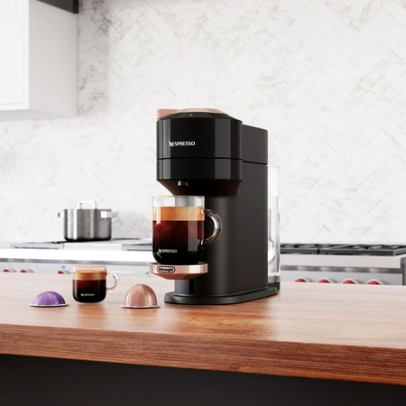 Nespresso Vertuo Next Premium Coffee and Espresso Maker by De'Longhi,  Black Rose Gold - Black Rose Gold