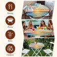 thumbnail image 6 of Oil Painting Beach Round Tablecloth 55-60 Inch Round Fitted Table Cloth with Elastic Edge, Modern Artwork Abstract Sky Waterproof Table Cover Protector for Outdoor Picnic Party Dining, 6 of 6