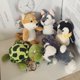 thumbnail image 3 of Lindo llavero de tortuga de 15cm, juguete de peluche Kawaii, Animal del bosque, elefante, gorila, jirafa, cachorro, conejo, hipopótamo, muñecos colgantes de zorro, 3 of 5