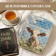 thumbnail image 7 of FOR U DESIGNS Cow Daisy Pattern Bible Cover Case with Handle Quilted Protective Church Organizer Holder Bag Christian Bible Accessories for Bible Study/Daily Use, 7 of 7
