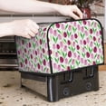 thumbnail image 6 of KLL Tulips Flowers Print 4 Slice Toaster Dust Covers Kitchen Small Appliance Cover with 2 Pockets,Can hold Jam Spreader Knife & Toaster Tongs (12.4 x 10.6 x 8.2), 6 of 6