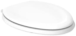 Stonewood Quiet-Close, Elongated Toilet Seat Soft Close, Durable Wood, Easy Installation, Universal Fit, Home Essentials, White Finish, K-20466-0