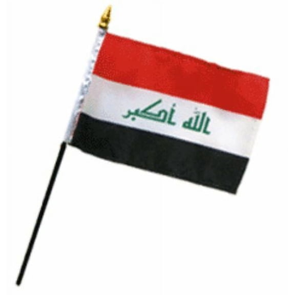 Wholesale Lot of 6 Iraq 4"x6" Desk Table Stick Flag