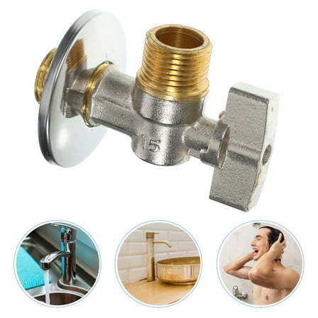ELAYARD Durable Copper Angle Valve Tightly Sealed for Toilets 1Pc
