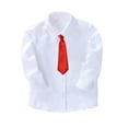 thumbnail image 1 of Nmmacb Chemise Habillée à Manches Longues pour Garçons, Col Boutonné, avec Cravate, 2-14 Ans, 1 of 8