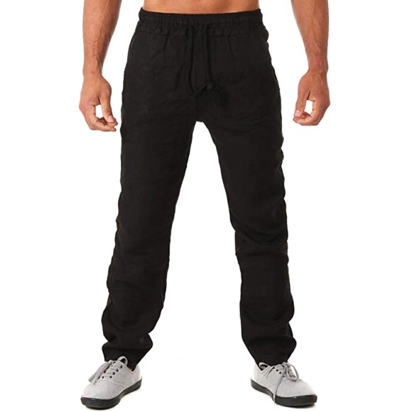 Mens Linen Cotton Pants