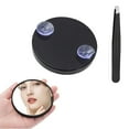 thumbnail image 2 of Yhsdtq,Magnifying Vanity Mirror, Glass Tabletop Mirror, 10X Magnification, Suction Cup Base + Extendable Arm, Modern Minimalist Design, For Bedroom/Makeup Room, Portable Travel Mirror, Shatterproof, 2 of 8