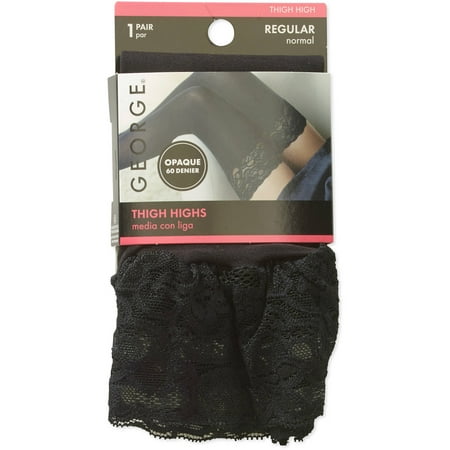 George Lace Top Thigh High,2 Pack