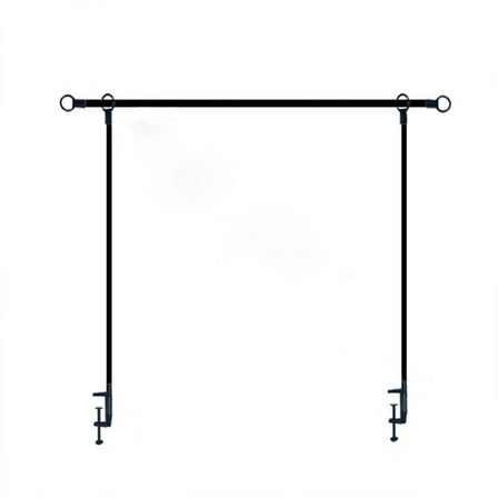 HHBEAUTY Square Wedding Arch, Metal Black Heavy Duty Balloon Arch Adjustable Stand, Photoshoot Backdrop Stand Kit, Change Over The Table Rod Stand with Clamps for Shower Wedding Party