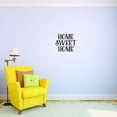 thumbnail image 1 of Custom Decals Home Sweet Home Wall Art Size: 16 X 16 Inches Color: Black, 1 of 1