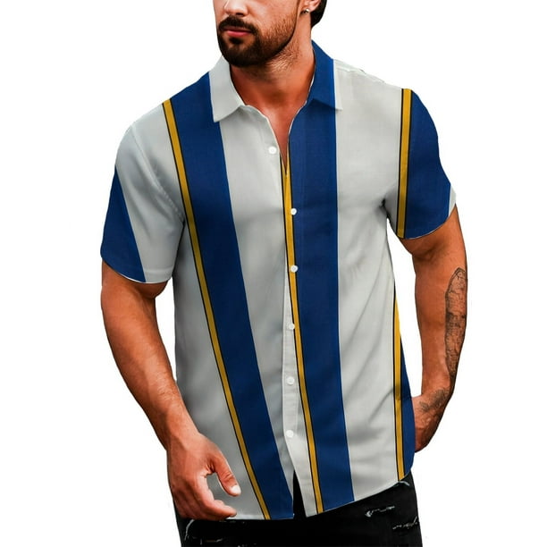 Camisa Casual Para Hombre Shendy Vendy Strech De Manga Corta