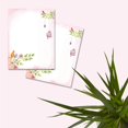 thumbnail image 5 of Floral Letter Notes - 8.5 x 11 Inches Stationery Writing Paper - Perfect Invitations for Bridal Shower, Birthday, Wedding, Engagement Party, DIY and All Occasion - 100 Bulk Set - Adorable Birds Design, 5 of 6