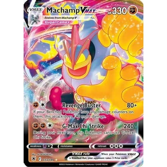 Tarjeta coleccionable Pokémon Machamp VMAX 073/189 Ultra Rare