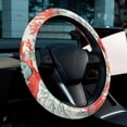 thumbnail image 6 of Coral Printed 14.5 Inch PVC Leather Car Wheel Covers Steering Wheel Cover Auto Accessories, 6 of 6