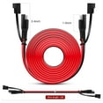 thumbnail image 5 of Nilight 2PCS 12FT SAE to SAE Extension Cable 16AWG 2 Pin Wire Cord Harness with 12V-24V DC Quick Connect Disconnect Connector with Dust Cap, 5 of 9