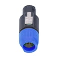 thumbnail image 3 of Conector de cable para amplificador de potencia de audio con bloqueo giratorio de 4 polos CNL4FC (azul), 3 of 14