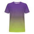thumbnail image 4 of Aofany T-Shirts For Men Men's Tshirts Men Gradient Crew Neck Short Sleeve Summer Casual Tees Tops Mens T Shirt, 4 of 5