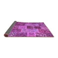 thumbnail image 2 of Ahgly Company Indoor Rectangle Patchwork Purple Transitional Area Rugs, 8' x 12', 2 of 4