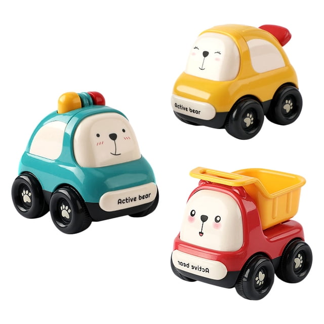 3Pcs Cartoon Baby Kids Car Toys Birthday Presents Party Favors Stocking Fillers