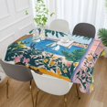 thumbnail image 2 of Yayeee Tablecloths 54" x 72" Rectangle Wrinkle Resistant Party Table Cover, Purple Seaside, 2 of 8