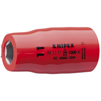 KNIPEX HEX SOCKET, 1/2IN-1,000V INSLTD 13 MM