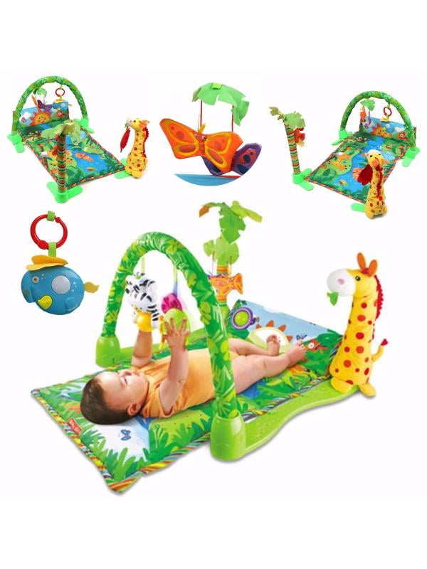 Baby Essentials Baby Gym Playmat Musical Rainforest Activity Play