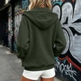 thumbnail image 4 of Aezemi Women Hooded Zip up Sweatshirts Fashion Comfy Winter Fall Outdoor Blouses with Pockets Casual Long Sleeve Full Zip Tops L, 4 of 7