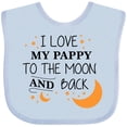 thumbnail image 3 of Inktastic I Love My Pappy to the Moon and Back Boys or Girls Baby Bib, 3 of 4