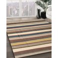 thumbnail image 2 of Ahgly Company Indoor Square Contemporary Brown Abstract Area Rugs, 6' Square, 2 of 6