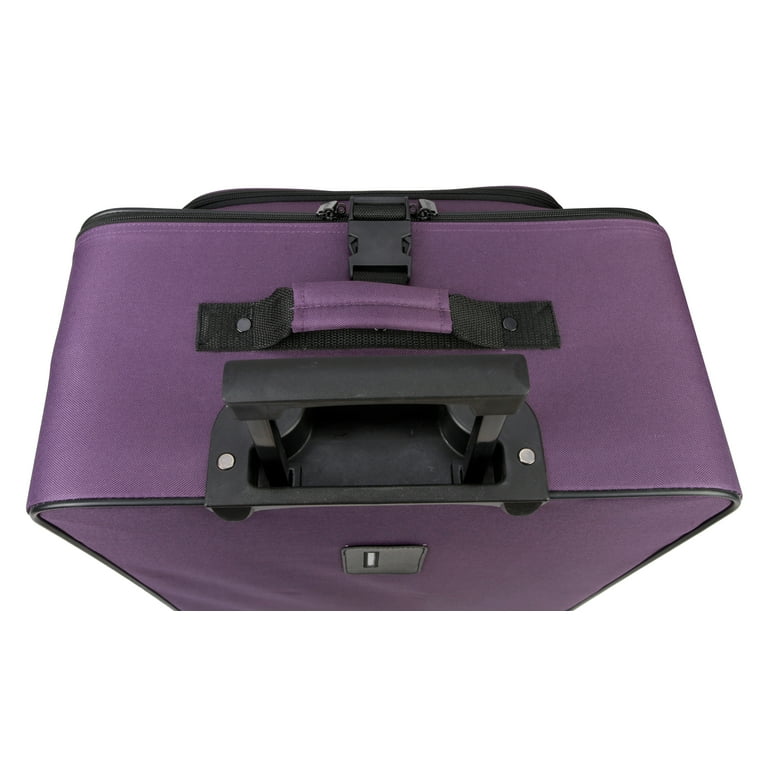 Protege 5-Piece Purple Softside Travel Luggage Set with 2 In-Line