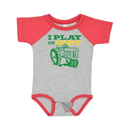 

Inktastic Play in Dirt Tractor Gift Baby Boy or Baby Girl Bodysuit