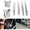 thumbnail image 3 of Motorcycle Rear Swingarm Axle Covers Kit 6Pcs for Harley for Softail FXST FLSTC FXS FLS FLSTF FLSTFB FLSTN(Black), 3 of 5