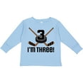 thumbnail image 3 of Inktastic 3rd Birthday Ice Hockey Sports Boys Party Boys Long Sleeve Toddler T-Shirt, 3 of 5