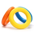 thumbnail image 3 of Durable And Natural Rubber Dog Biting Toy Ring Pet Chew Clean Teeth Toy (Orange), 3 of 3