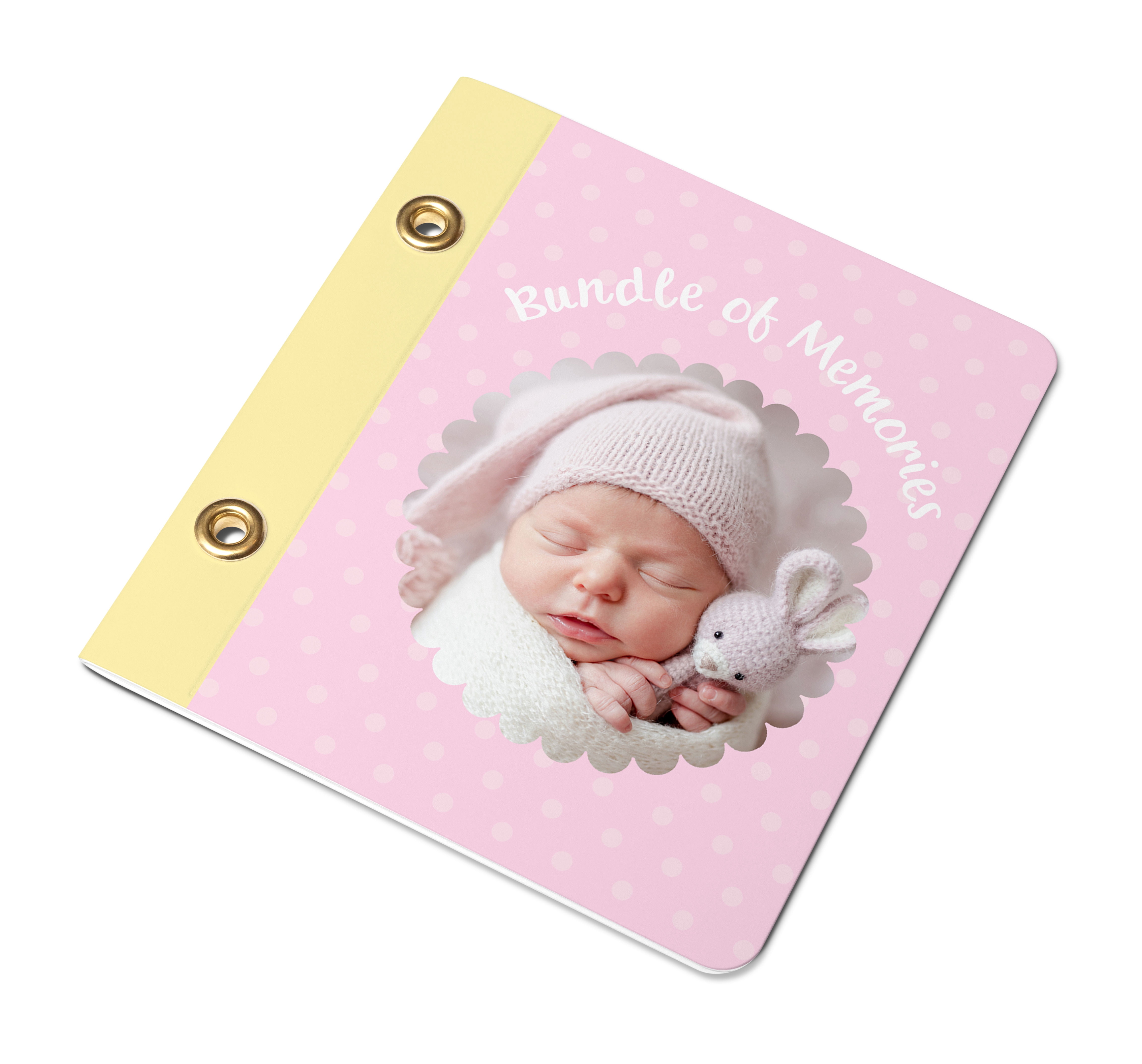 Personalized Pocket-Size Brag Book Photo Album – 4" x 4" Mini Album, 12 Pages