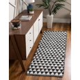thumbnail image 2 of Unique Loom Chindi Jute Collection Area Rug (2' 2" x 6' 1" Runner Black and White), 2 of 8