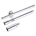 thumbnail image 1 of Socket Accessory Set, 16mm 6-Point Deep Socket 6" Sliding Wrench Breaker Bar 5.7" Extension Bar with 3/8" Drive, 1 of 6