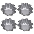 thumbnail image 1 of 4Pcs Egg Tart Molds Aluminum Alloy Tart Moulds Mini Tart Pans Kitchen Gadget, 1 of 6