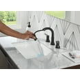 thumbnail image 7 of Delta 3559-Pd-Dst Trinsic 1.2 GPM Widespread Bathroom Faucet - Black, 7 of 7